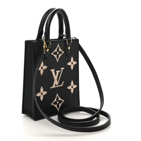 Louis Vuitton Black and Beige Crossbody Bag - Picture 1 of 6